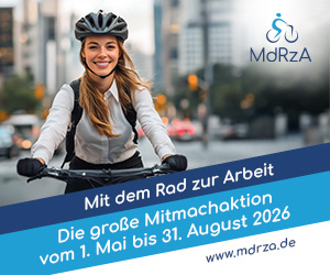 Mit dem Rad zur Arbeit.