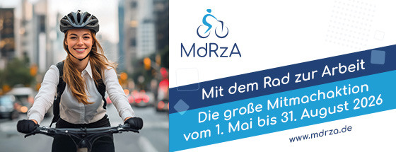 Mit dem Rad zur Arbeit.