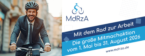 Mit dem Rad zur Arbeit.